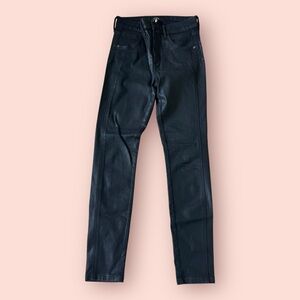 Joes Jeans Coated High Waisted Black Skinny Jeans 26
